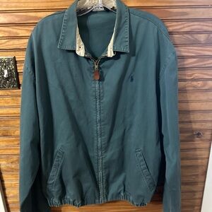 VTG Ralph Lauren POLO canvas green coat